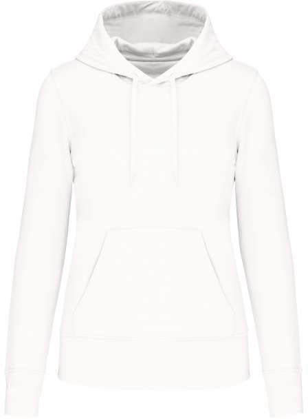 Kariban Ladies' Eco-friendly Hooded Sweatshirt - white