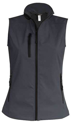 Kariban Ladies' Softshell Bodywarmer - šedá