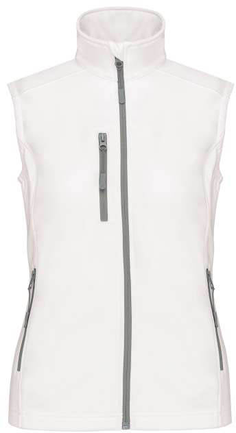 Kariban Ladies' Softshell Bodywarmer - Kariban Ladies' Softshell Bodywarmer - White