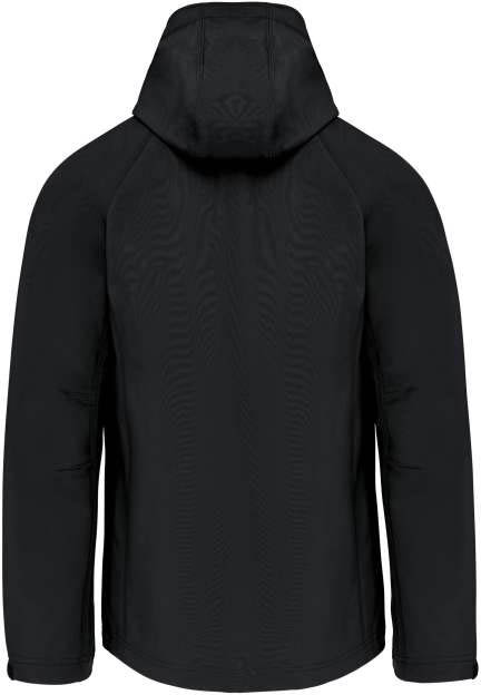 Kariban Men's Detachable Hooded Softshell Jacket - black