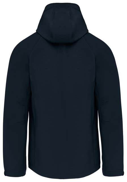 Kariban Men's Detachable Hooded Softshell Jacket - modrá