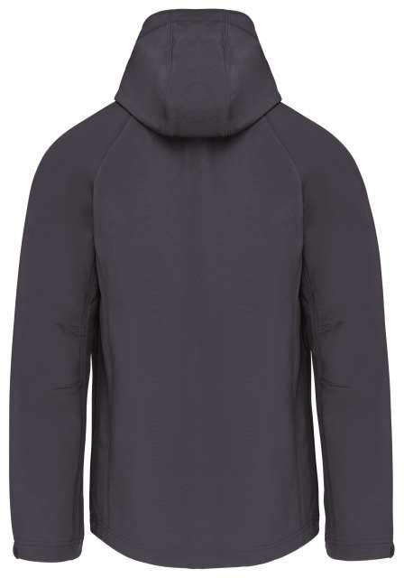 Kariban Men's Detachable Hooded Softshell Jacket - Kariban Men's Detachable Hooded Softshell Jacket - Charcoal