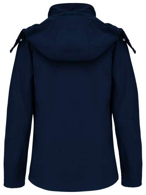 Kariban Ladies' Detachable Hooded Softshell Jacket - Kariban Ladies' Detachable Hooded Softshell Jacket - Navy