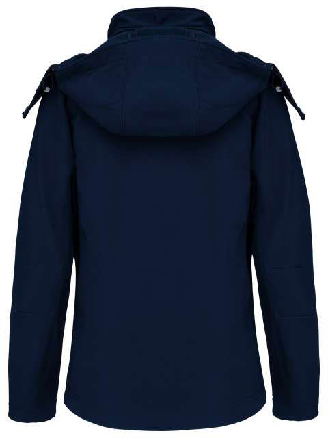 Kariban Ladies' Detachable Hooded Softshell Jacket - blue