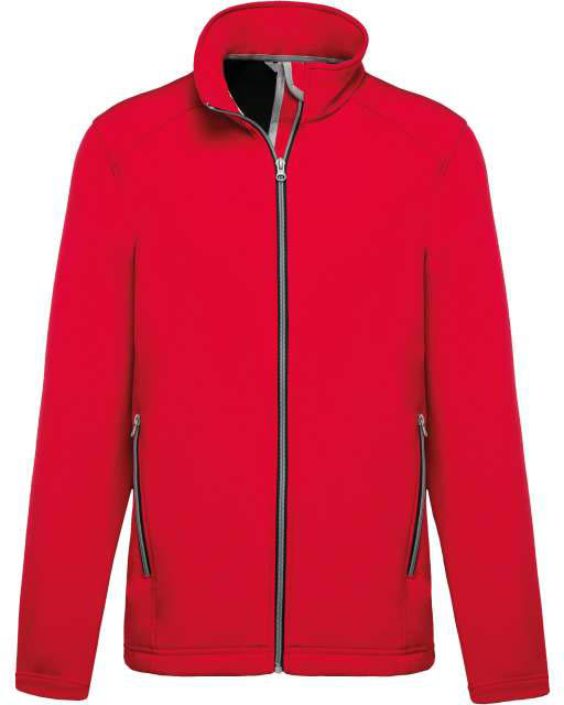Kariban Men’s 2-layer Softshell Jacket - Kariban Men’s 2-layer Softshell Jacket - Cherry Red