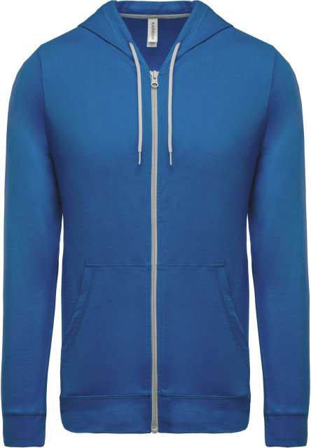 Kariban Lightweight Cotton Hooded Sweatshirt - blau