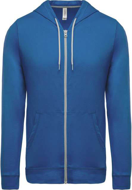 Kariban Lightweight Cotton Hooded Sweatshirt - blue