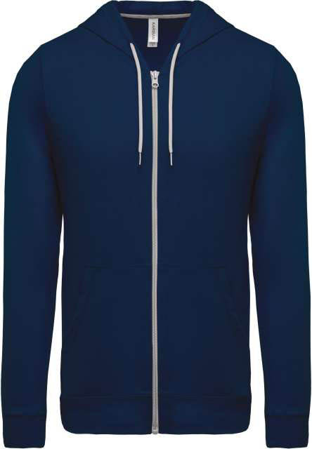 Kariban Lightweight Cotton Hooded Sweatshirt - blue
