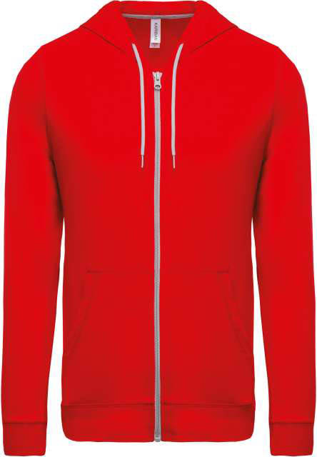 Kariban Lightweight Cotton Hooded Sweatshirt mikina - Kariban Lightweight Cotton Hooded Sweatshirt mikina - Cherry Red