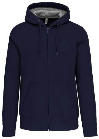 Kariban Full Zip Hooded Sweatshirt mikina - modrá