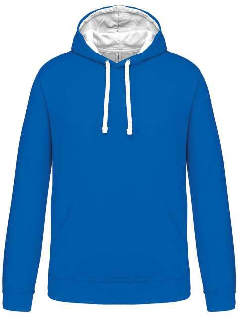 Kariban Men's Contrast Hooded Sweatshirt - Kariban Men's Contrast Hooded Sweatshirt - Royal