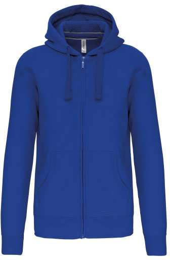 Kariban Men's Full Zip Hooded Sweatshirt mikina - modrá