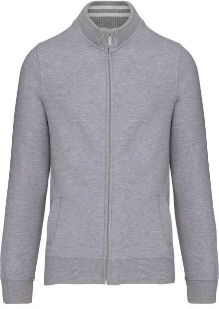 Kariban Men's Full Zip Sweat Jacket - grey
