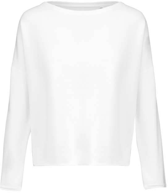 Kariban Ladies' Oversized Sweatshirt - hnedá