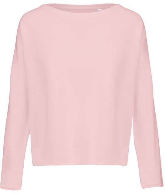 Kariban Ladies' Oversized Sweatshirt - ružová