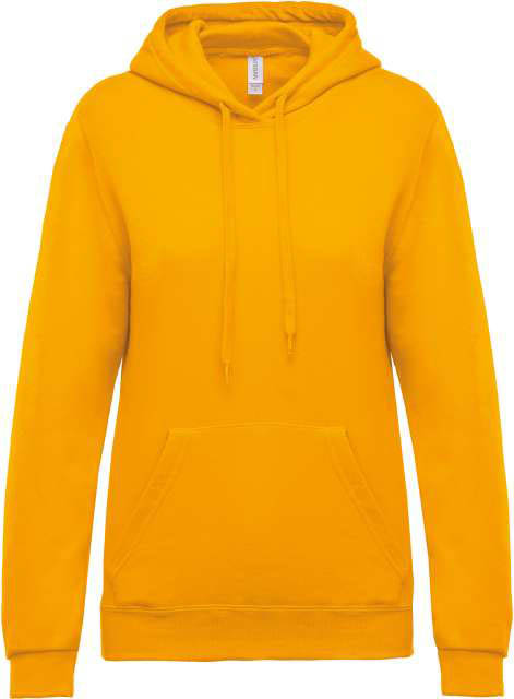 Kariban Ladies’ Hooded Sweatshirt - yellow