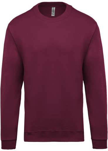 Kariban Crew Neck Sweatshirt mikina - červená