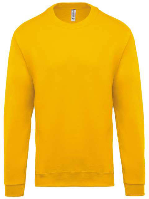 Kariban Crew Neck Sweatshirt - žltá
