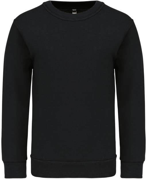 Kariban Kids' Crew Neck Sweatshirt mikina - černá