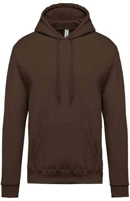 Kariban Men’s Hooded Sweatshirt mikina - hnědá