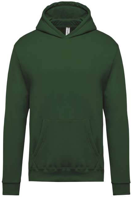 Kariban Kids’ Hooded Sweatshirt - Kariban Kids’ Hooded Sweatshirt - Forest Green