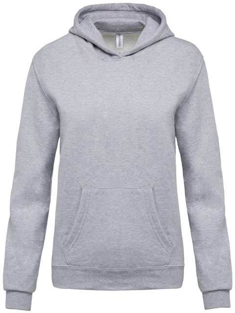 Kariban Kids’ Hooded Sweatshirt - grey