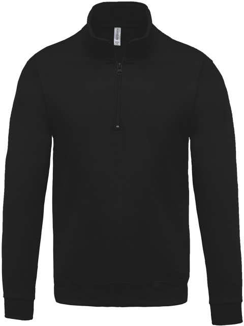 Kariban Zip Neck Sweatshirt mikina - Kariban Zip Neck Sweatshirt mikina - Black