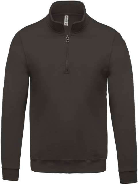 Kariban Zip Neck Sweatshirt mikina - Kariban Zip Neck Sweatshirt mikina - Charcoal