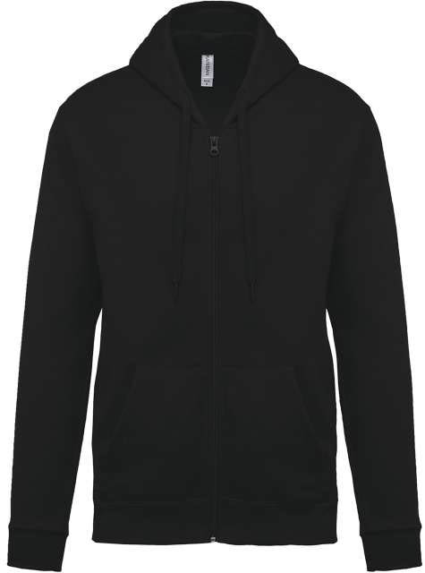 Kariban Full Zip Hooded Sweatshirt mikina - černá