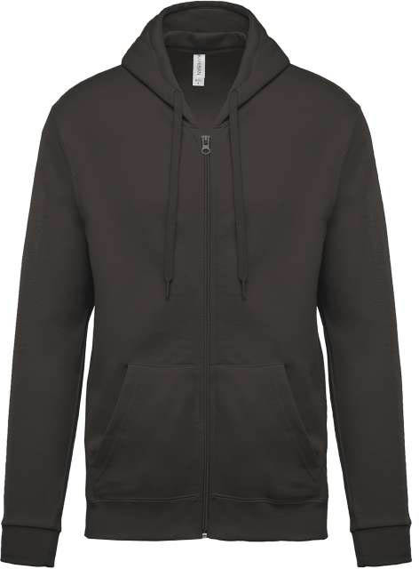 Kariban Full Zip Hooded Sweatshirt - grey