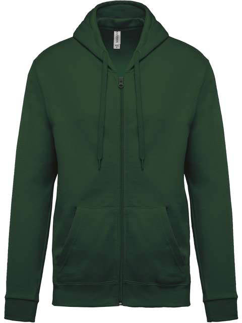 Kariban Full Zip Hooded Sweatshirt - Grün