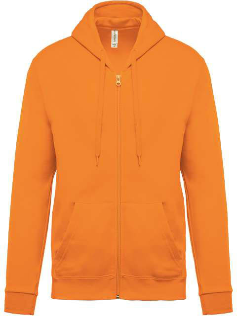 Kariban Full Zip Hooded Sweatshirt - oranžová