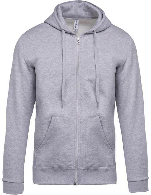 Kariban Full Zip Hooded Sweatshirt mikina - šedá