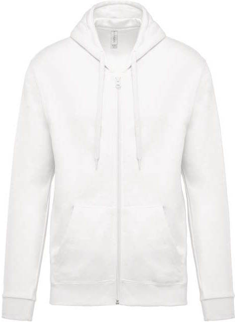 Kariban Full Zip Hooded Sweatshirt mikina - Kariban Full Zip Hooded Sweatshirt mikina - White