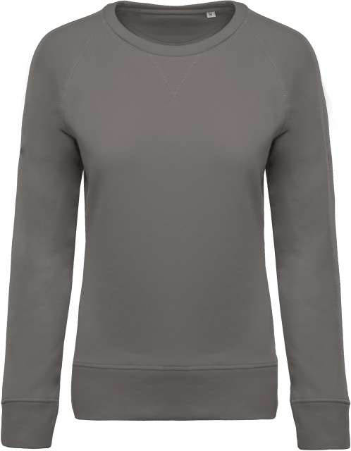 Kariban Ladies’ Organic Cotton Crew Neck Raglan Sleeve Sweatshirt - Kariban Ladies’ Organic Cotton Crew Neck Raglan Sleeve Sweatshirt - Charcoal