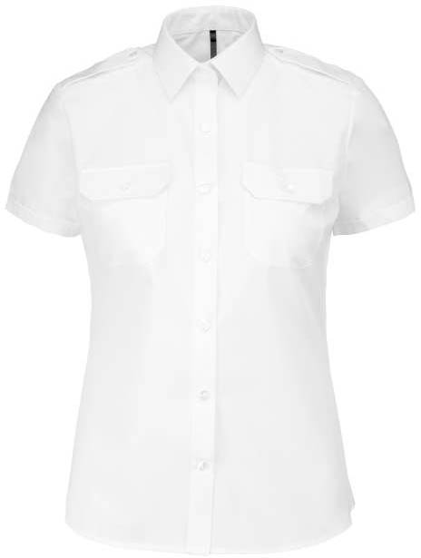 Kariban Ladies’ Short-sleeved Pilot Shirt - Kariban Ladies’ Short-sleeved Pilot Shirt - 