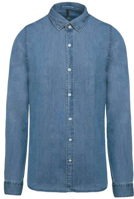 Kariban Men’s Denim Shirt - blue