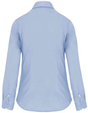 Kariban Ladies' Long-sleeved Stretch Shirt - blue