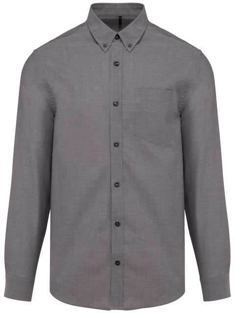 Kariban Men's Long-sleeved Oxford Shirt - Kariban Men's Long-sleeved Oxford Shirt - 