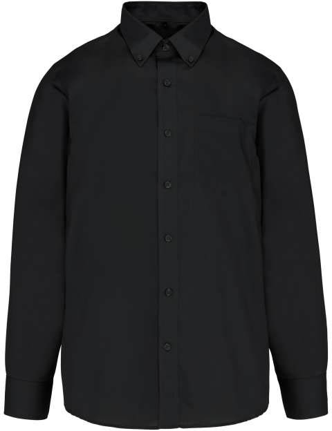 Kariban Long-sleeved Non-iron Shirt - Kariban Long-sleeved Non-iron Shirt - Black