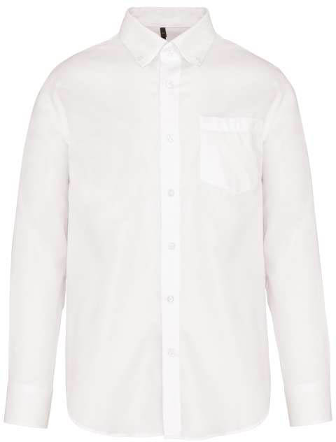 Kariban Long-sleeved Non-iron Shirt - biela
