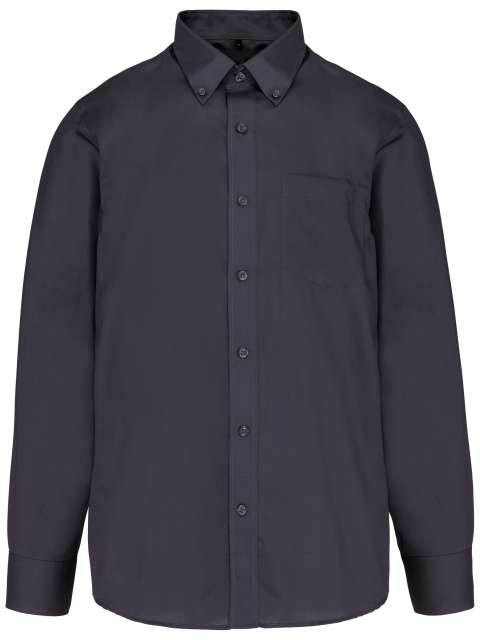 Kariban Long-sleeved Non-iron Shirt - Grau