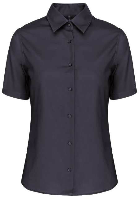 Kariban Ladies' Short-sleeved Non-iron Shirt - šedá