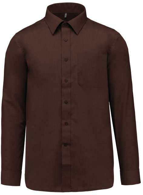 Kariban Jofrey Long-sleeved Shirt - hnědá