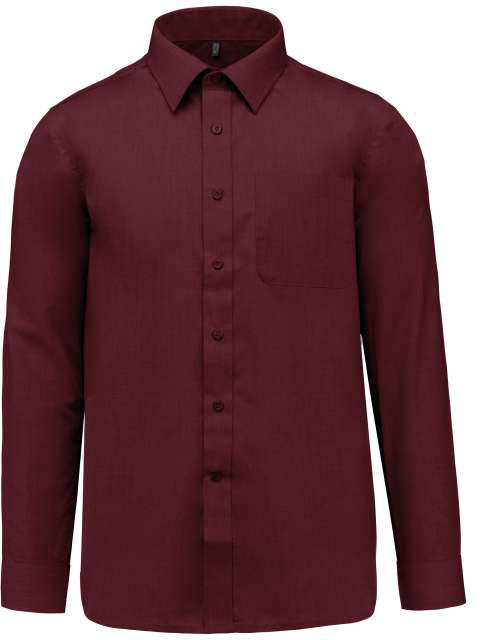 Kariban Jofrey Long-sleeved Shirt - Kariban Jofrey Long-sleeved Shirt - Maroon