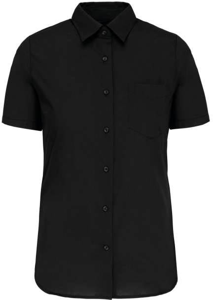 Kariban Judith Ladies' Short-sleeved Shirt - Kariban Judith Ladies' Short-sleeved Shirt - Black