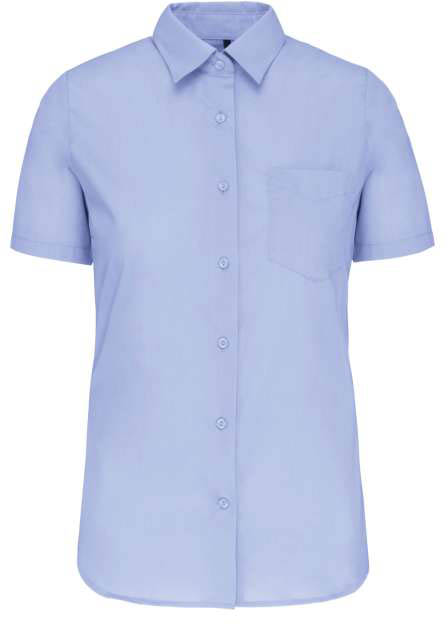 Kariban Judith > Ladies' Short-sleeved Shirt - blue