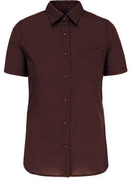 Kariban Judith > Ladies' Short-sleeved Shirt - brown