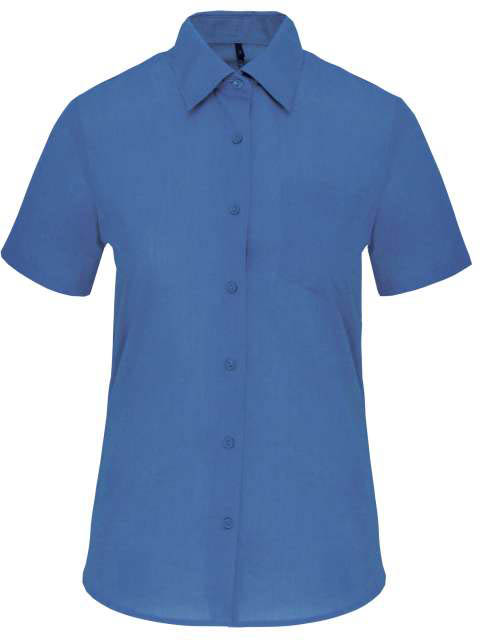 Kariban Judith Ladies' Short-sleeved Shirt - Kariban Judith Ladies' Short-sleeved Shirt - Metro Blue