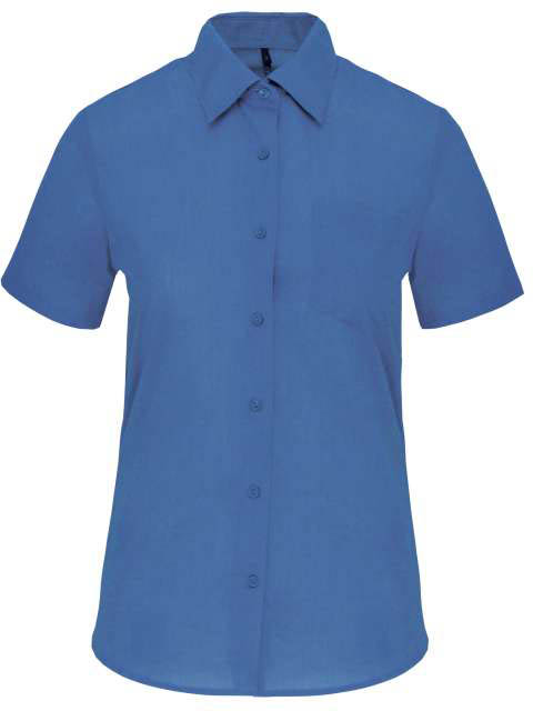 Kariban Judith > Ladies' Short-sleeved Shirt - blue